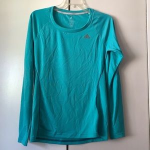 NWT Adidas Long Sleeve in Blue/Green